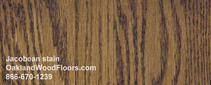Jacobean wood floor stain color